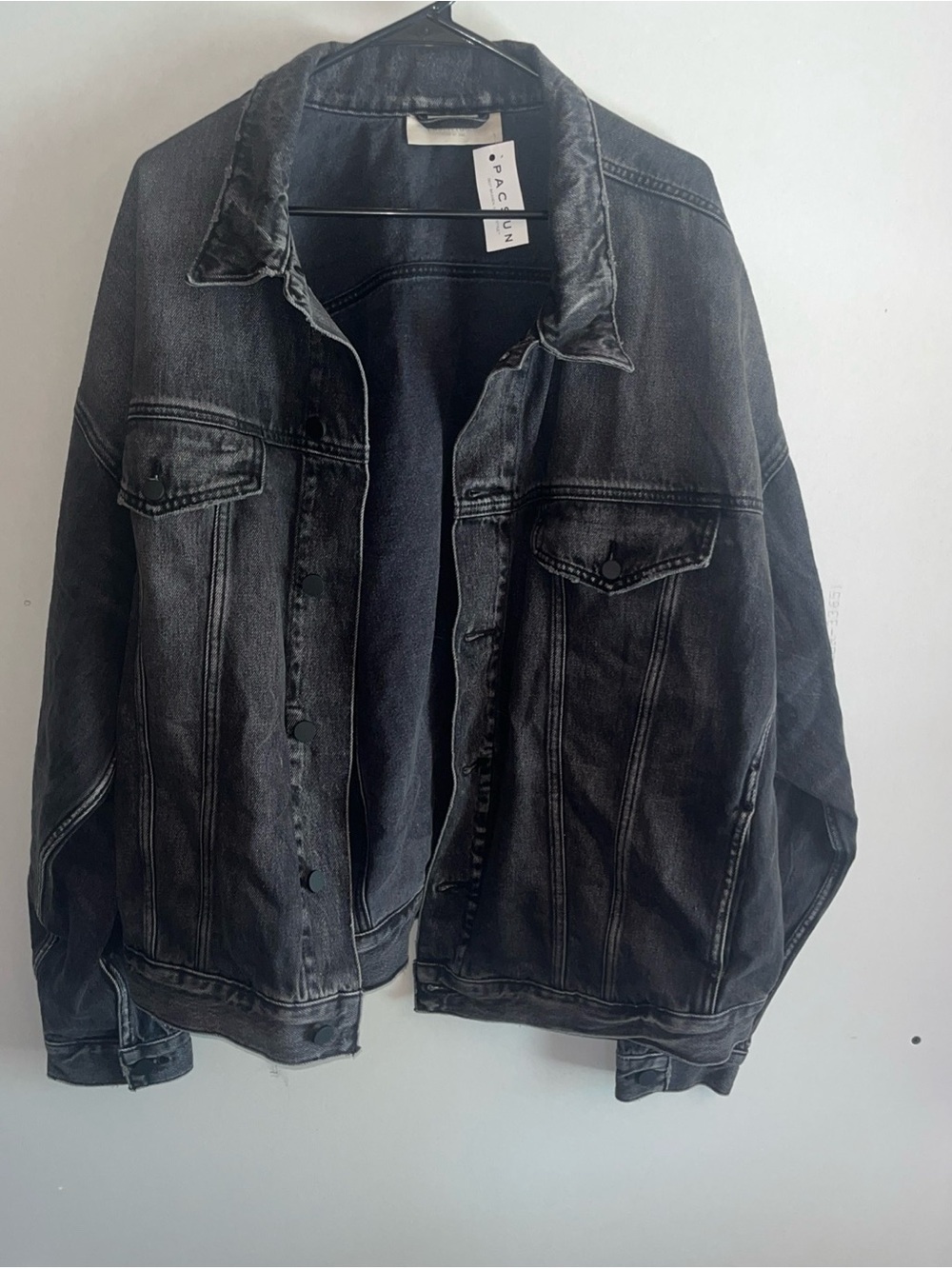 Fear of God Washed Charcoal Black Denim Shirt Jacket